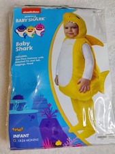 Spirit Baby Shark  Yellow Halloween Costume TODDLER 12-18 MONTHS