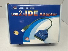 Powered USB 2.0 IDE Adapter SATA/IDE to USB 2.0 Adapter w/ CD Drive Software