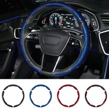 Carbon Fiber Steering Wheel Cover Set Anti-Slip, Universal Fit 14-16