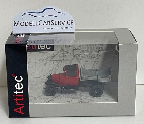 Artitec 1/87 (H0): 387.503 Ford Model Aa Muldenkipper, Rot/Schwarz/Grau-image