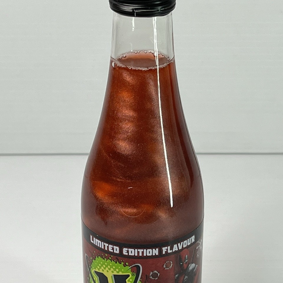 V Energy Drink MARVEL Deadpool 2 GLASS BOTTLE (Limited Edition Flavour