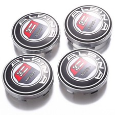4pcs 60mm Alpina Logo Car Wheel Center Hub Caps Badge Emblem Decal Sticker