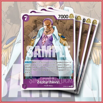 one piece tcg zephyr deck [Navy] OP06-074 R Common Card Type Zephyr ST05-010 Prices | One