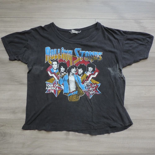 The Rolling Stones Tour Concert T-Shirt Single 1970s vintage concert t-shirt, vintage, single stitch, B+ condition