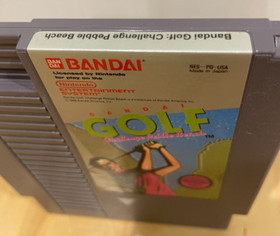 Bandai Golf: Challenge Pebble Beach (Nintendo NES, 1989) Authentic Cartridge