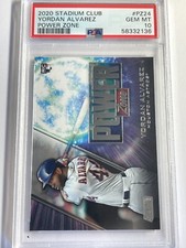 2020 Stadium Club Yordan Alvarez Power Zone #PZ24 PSA 10 rc rookie  pop 6