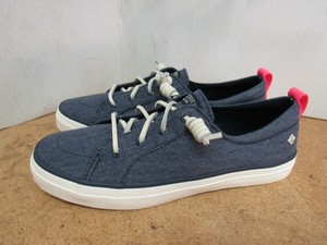 women's crest vibe washed twill sneaker