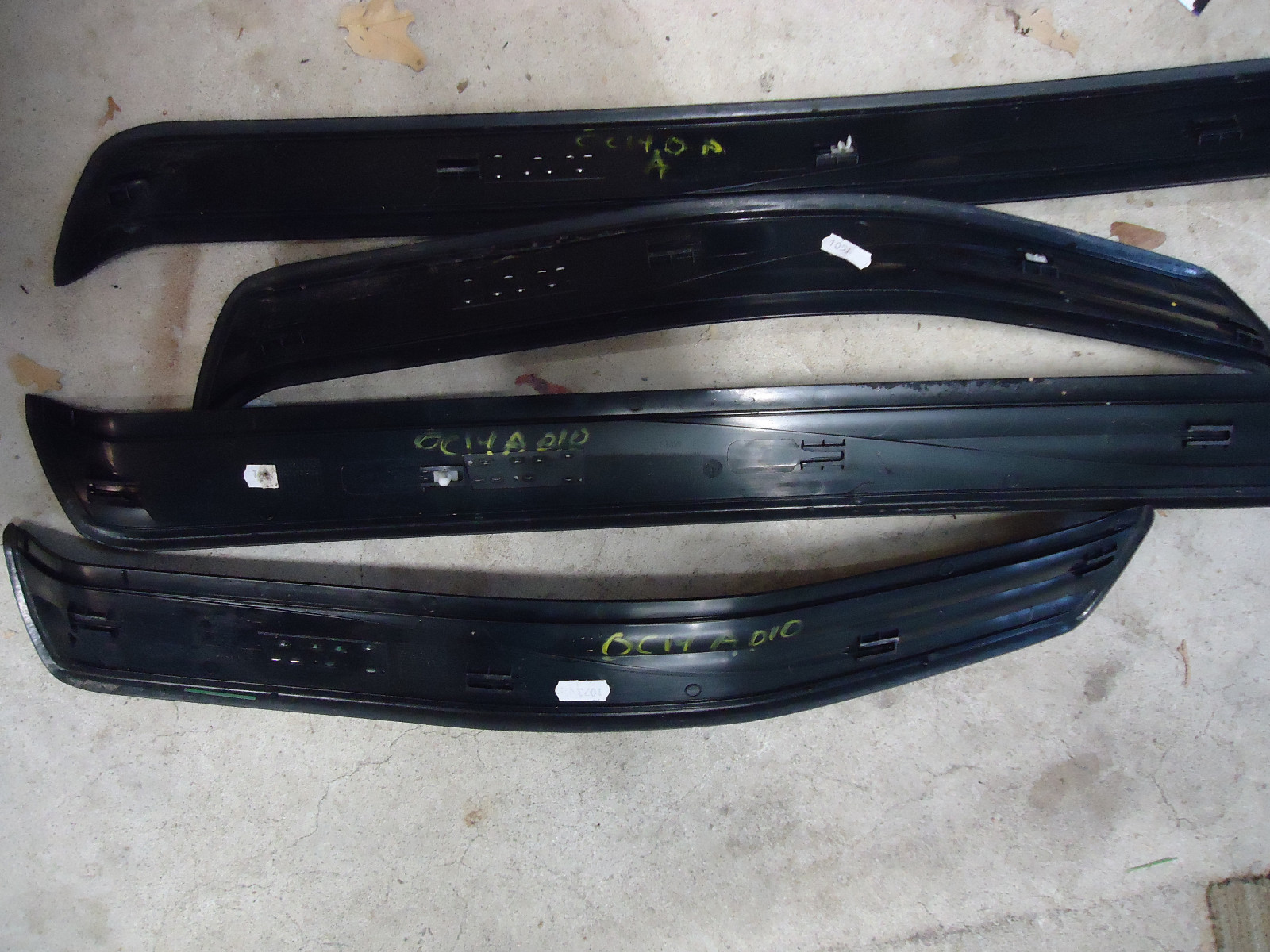 BMW E60 front rear door sills kick plate sill finisher chrome trim