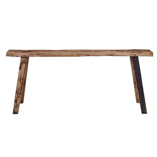 Uttermost Paddock Farmhouse Pine Wood Bench in Natural Finish - Picture 3 of 4