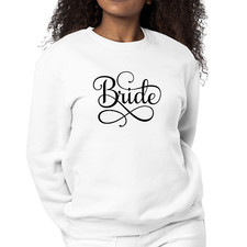 Womens Graphic Sweatshirt Bride Accessories - Wedding