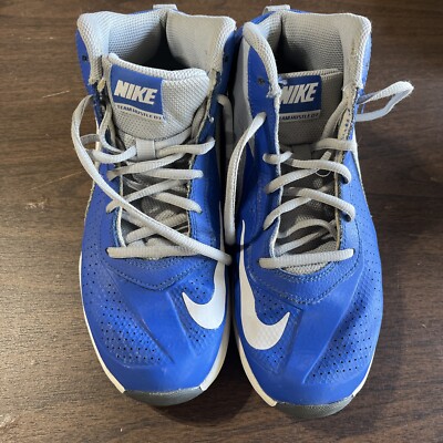 Nike Basketball Shoes, youth size 6Y Team Hustle D7 Blue