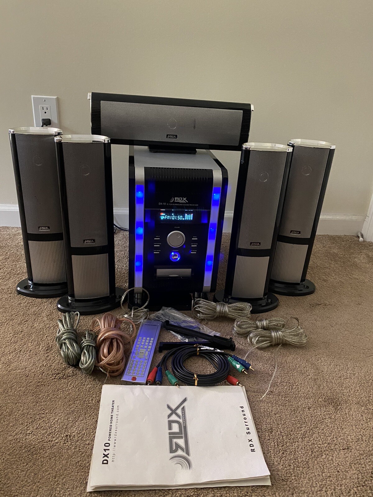 RDX Surround DX 10 1600 W Professional 5.1 Home Theater System eBay