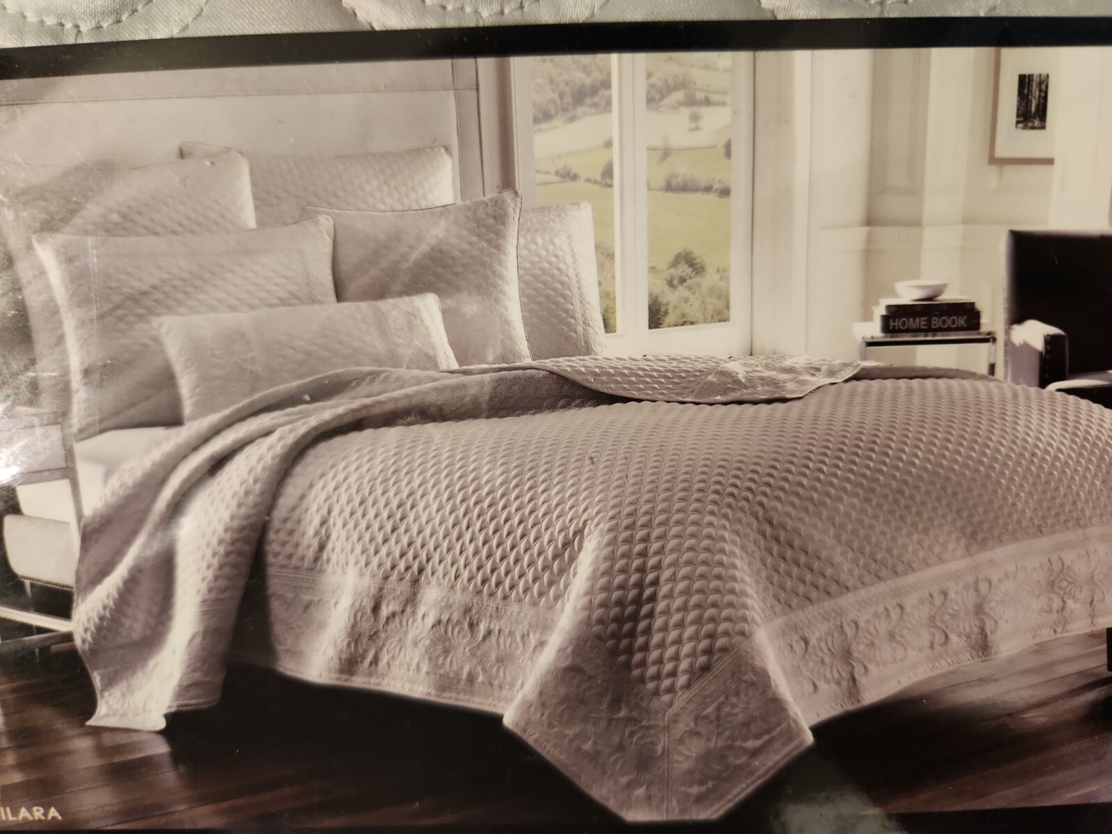 J Queen Zilara Silver FULL/QUEEN Coverlet eBay