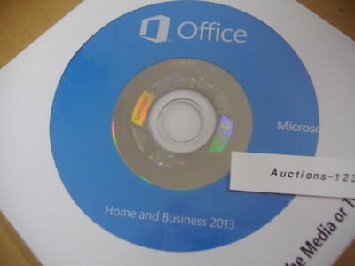 MS Microsoft Office 2013 Home and Business Full English DVD Version =NEW SEALED=
