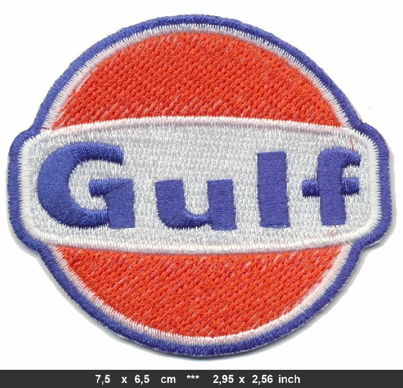GULF patch iron-on patches motorsport racing team GLF3