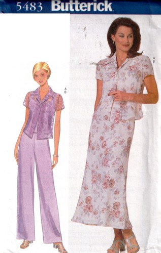 V👗3577 PATRON BUTTERICK VINTAGE PANTALON VESTE-MANTEAU 40 AU 44