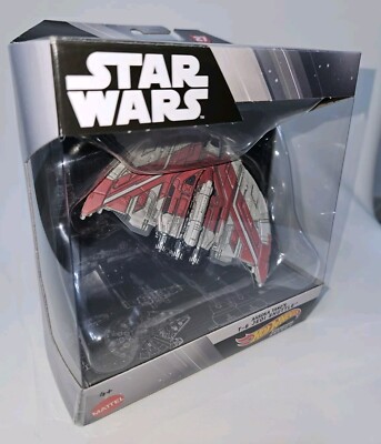 Hot Wheels Star Wars Starships Select Ahsoka Tano s T-6 Jedi Shuttle FAST SHIP!