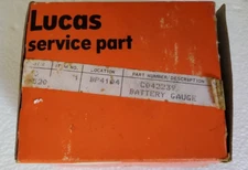 Jaguar XJS Original Lucas C42239 ACV8100/00 Ampere Charging Gauge OEM