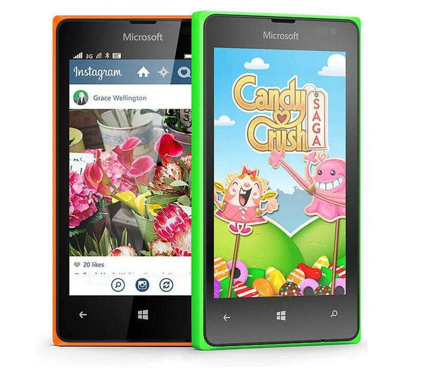 Оригинальный разблокированный Microsoft Nokia Lumia 435 две SIM-карты 4 дюйма 3G 8 ГБ Wifi 2 МП Windows - Изображение 3 из 4