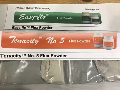 Silver Solder Flux - Johnson Matthey - Easy-flo and Tenacity No 5 Flux powder
