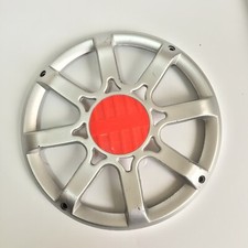 8" 8 inch ABS Speaker Cover Grill Grille Audio Decorative Circle Silver Color