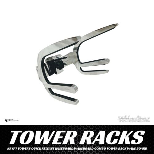 Krypt Towers Quick Release Kneeboard Wakeboard Combo Tower Rack Wake Board