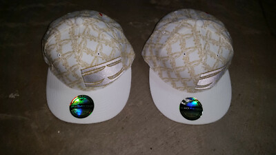 SRH Baseball Cap Hat White Gold Flexfit 210 Fitted 2 Sizes Available