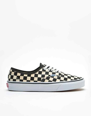 vans authentic gum block checkerboard skate shoes