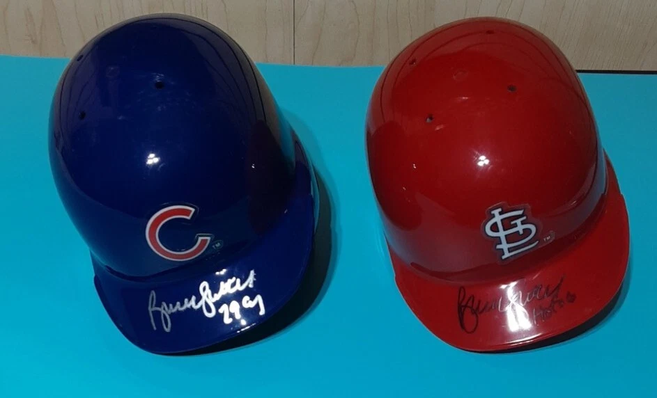 Bruce Sutter Autographed Riddell Mini Helmets Choice  - Image 2 of 4