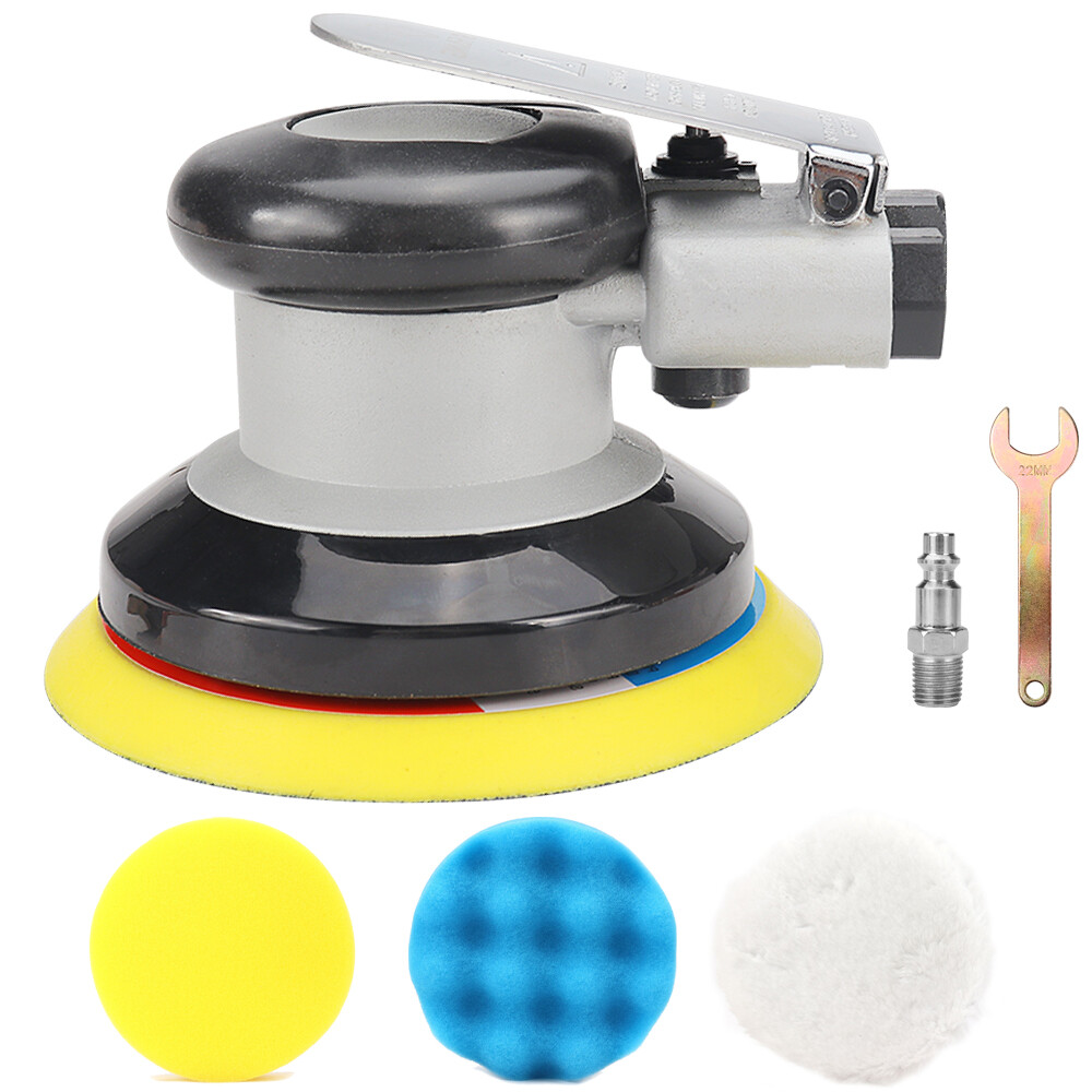 5 Inch Sander 5-Inch Random Orbital Air Sander - 12,000 RPM Pneumatic ...