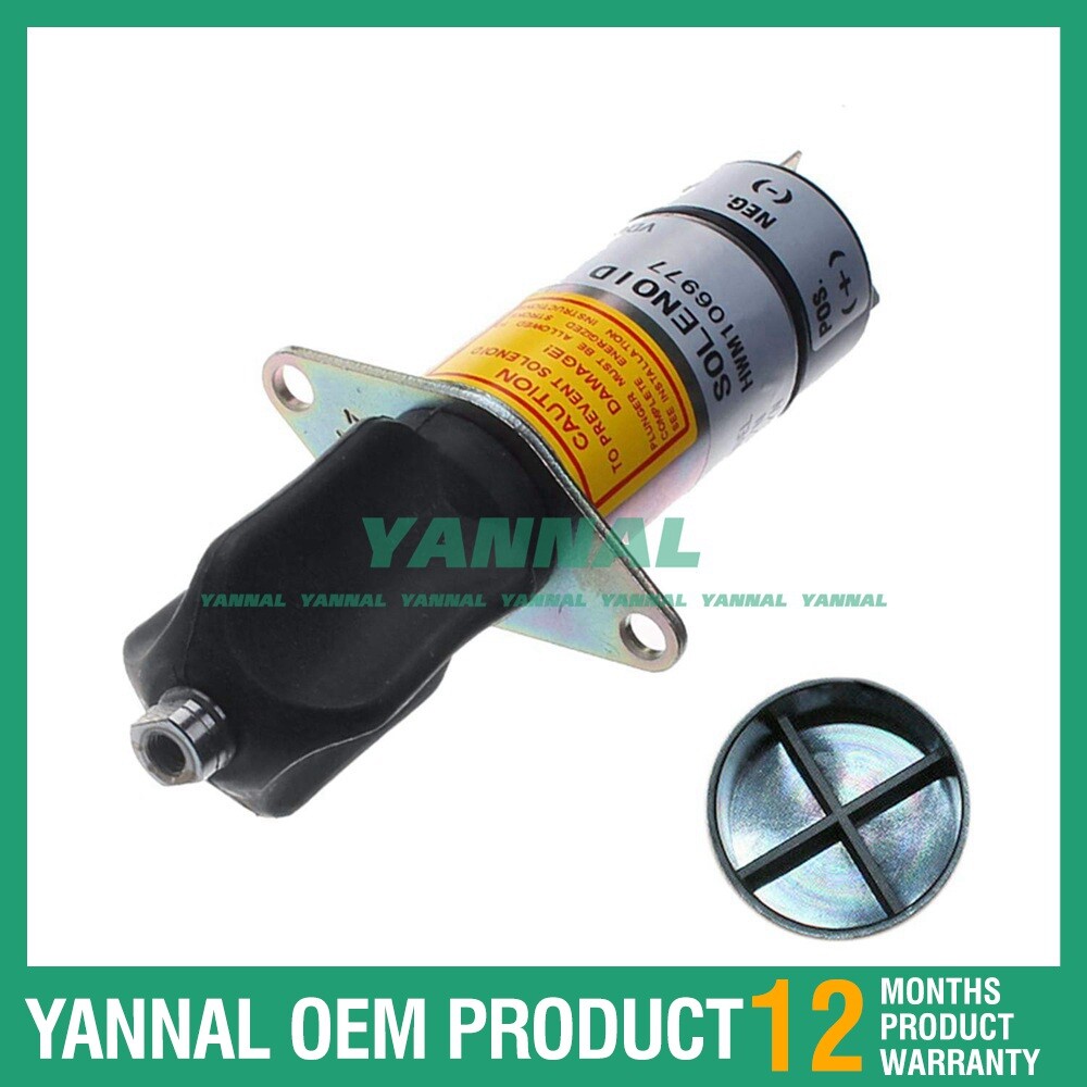 New Shutoff Solenoid Valve 106977 12V 20A Pull/Hold Type
