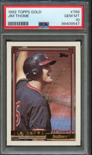 BB - 1992 Topps Gold - #768 - Jim Thome - PSA 10 - GEM MT