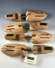 2- Pair Cole Haan Cedar Wood Split Toe Shoe Tree Adjustable Stretcher Size M -L