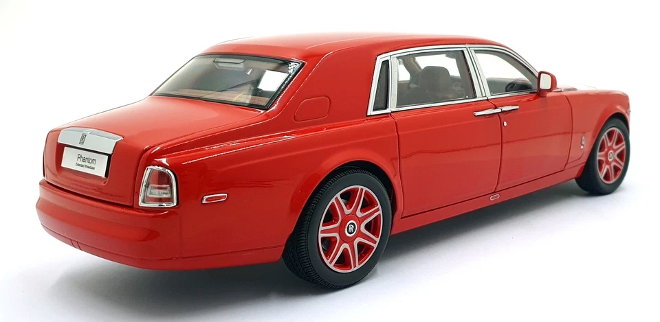Kyosho 1/18 Scale Diecast 08841LR - Rolls Royce Phantom EWB - Light Red - Image 2 of 4