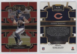2023 Panini Select Concourse Red Prizm /99 Tyson Bagent #18 Rookie RC