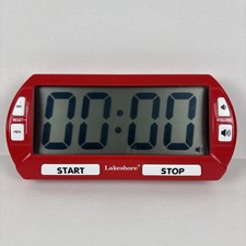 Lakeshore Digital Classroom Timer Large Red W...