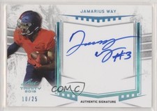 2019 Leaf Trinity Auto Inscriptions Blue 10/25 Jamarius Way #A-JW1 Auto 0c6