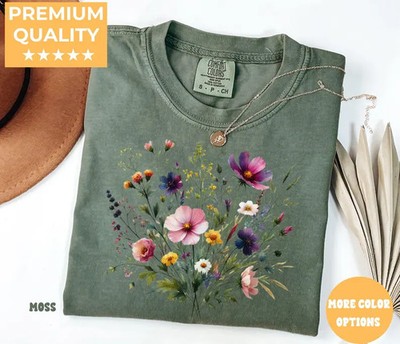 Boho Cottagecore Comfort Tee Shirt Aesthetic Soft Style