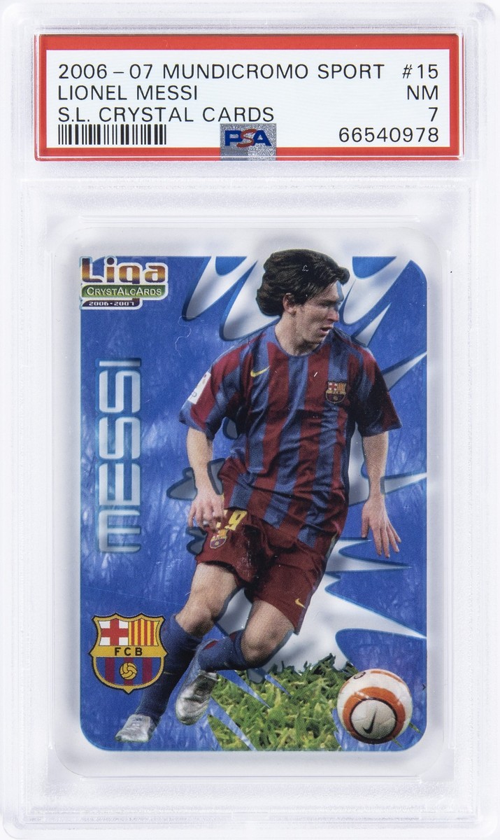 2006 MUNDICROMO SPORT S.L. CRYSTAL CARDS #15 LIONEL MESSI PSA 7 | eBay