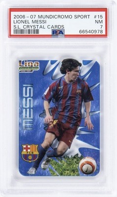 2006 MUNDICROMO SPORT S.L. CRYSTAL CARDS #15 LIONEL MESSI PSA 7 | eBay