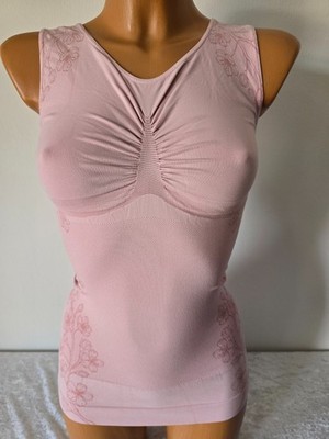 Schlankstütz Shape Top - UBF-PU- Raffung - Waffelstruktur - Rosé - Gr. L - 42 44