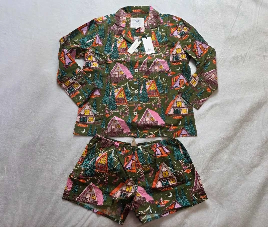 New XS Printfresh x Anthropologie bonfire stories camping long-sleeve pajama set
Opens in a new wind