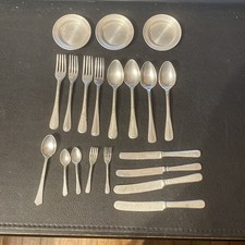 Vintage Solingen Germany Miniature Utensils Silverwarel 20 Piece cutlery set