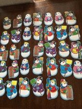 Carson Dellosa Vintage 34 Snowmen Die Cuts Y2K  Teaching