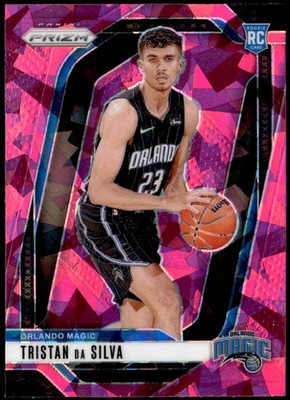 2024-25 Panini Prizm #256 Tristan da Silva Prizms Pink Ice Rookie E1