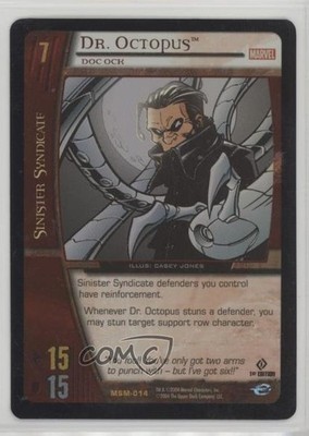 2004 VS System Marvel Web of Spider-Man 1st Edition Foil Dr Octopus (Doc Ock)