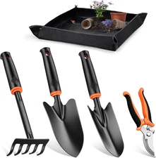 Garden Tool Set, 5 Pcs Gardening Tools for Women & Men, Gardening Hand Tool Kit 