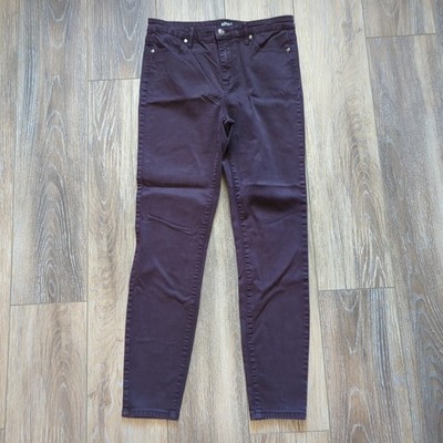 Buffalo David Bitton Hanna High Rise Jeans Women's SZ 6/28 Plum Color Preppy Y2K