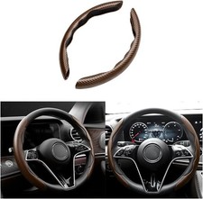 Car Steering Wheel Cover Anti-skid Breathable Leather Segmented Color Coffee Car Steering Wheel Cover Anti-skid Breathable Leather Segmented Color Coffee