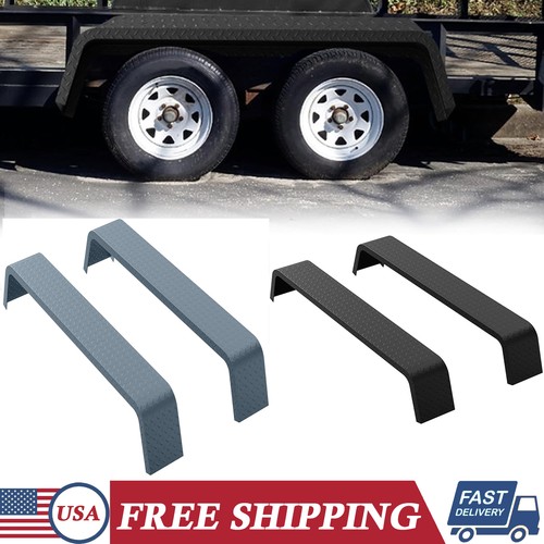 2 Pack Heavy Duty Tandem Axle Trailer Fenders For 13"-15" Tires Utility Trailer